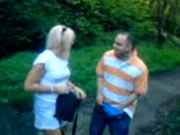 Sexo emocionante no parque rural